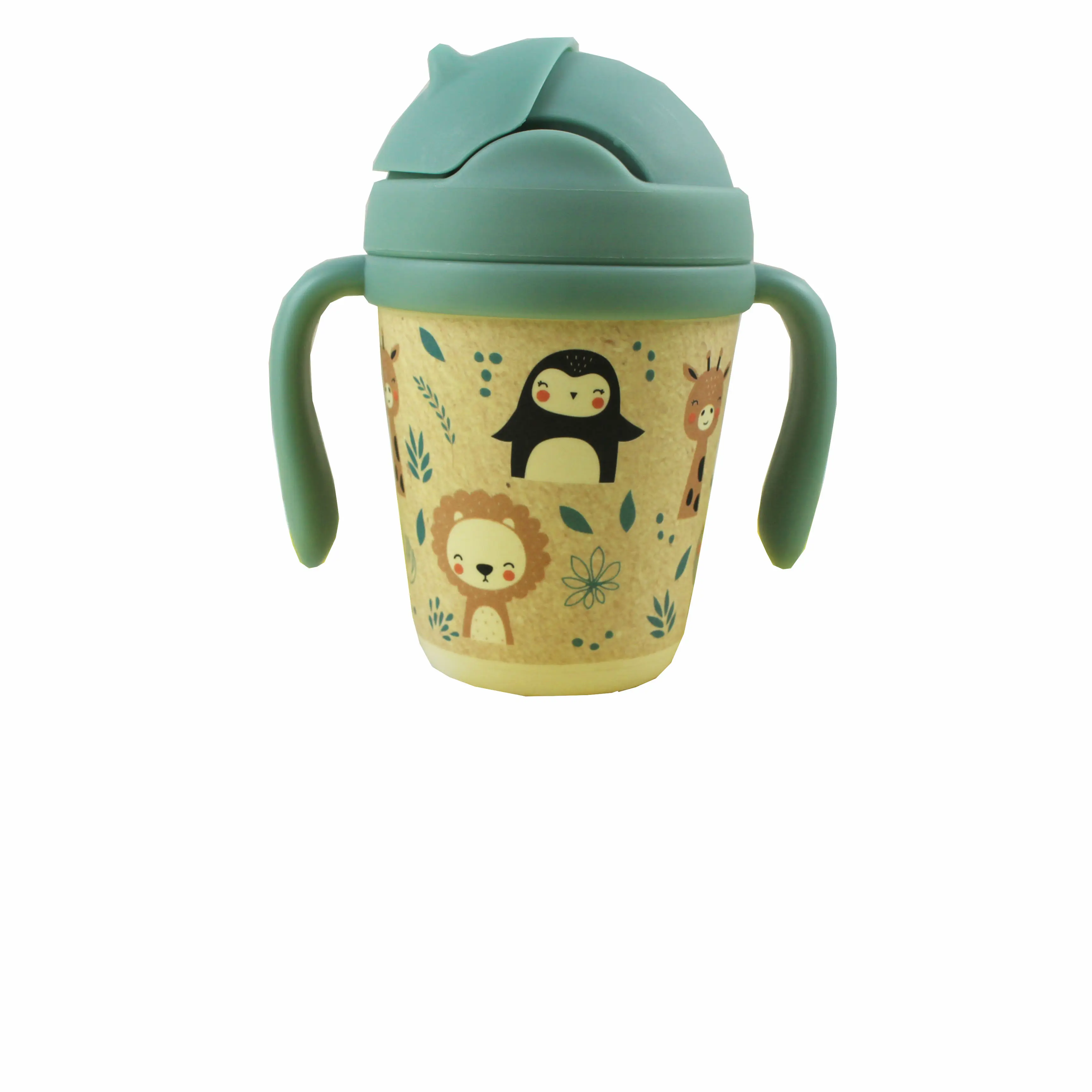 Eco-friendly natural materials bamboo fibre children drink bottle