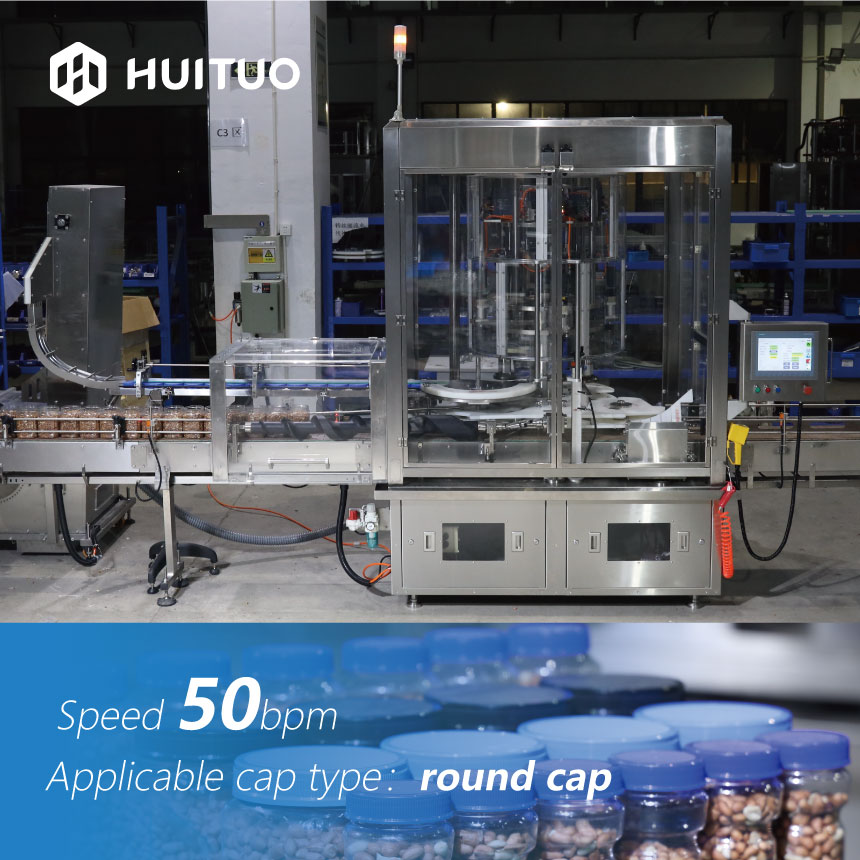 Automatic Rotary Bottle Capping Machine For Closing Twist Off Snap On Or Plastic Screw