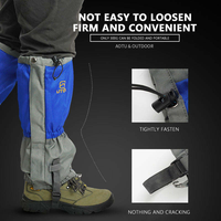 Guêtres imperméables anti-moustiques pour l'extérieur, protection des jambes pour le camping et l'alpinisme, couvre-jambes de randonnée en tissu Oxford, sac de transport inclus