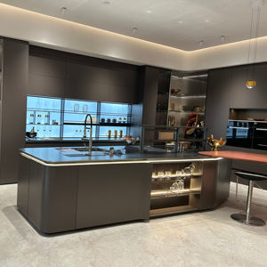 <strong>Customized</strong> Luxury Minimalist European Style Kitchen <strong>Cabinet</strong> Modern Furniture Anti-corrosion Stainless Steel Kitchen <strong>Cabinet</strong>