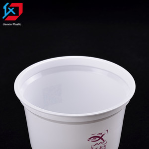 Résistant À la chaleur Jetable Microvavable Pas Cher Grande En Plastique Noir PP Riz Soupe Nouilles Bol avec couvercle - Product Image 4