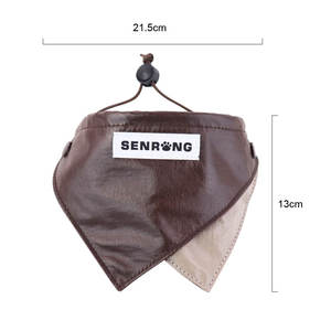 Bandana personnalisé rétro en nylon imprimé pour animaux de compagnie, grand foulard pour chien pour Golden Retriever et Labrador, bavoirs triangulaires pour chien avec étiquette privée OEM - Product Image 5