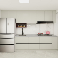 Foshan Fabriqué en usine Armoire de cuisine simple en acier inoxydable Stockage peu encombrant Installation facile à la maison Personnalisable