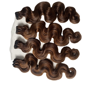 Super Double Drawn Body Wave Vietnamese Human Hair <b>Extensions</b> Flat <b>Tip</b> Clip Ins Thick Ends Premium Lace Bundle Quality - Product Image 1