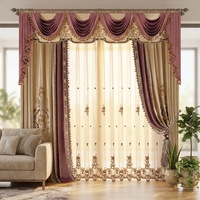 Rideaux sur mesure, rideaux directement de l'usine, support de projet, draperies, rideaux royaux, rideaux de fenêtre élégants pour palais et résidences