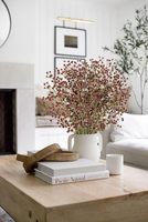 Fleurs artificielles en plastique type Gypsophile, bouquet de fausses fleurs pour mariage et décoration intérieure, Gypsophile crème