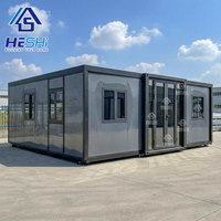 Maison Modulaire de Luxe Préfabriquée Étanche 40 pieds 20 pieds avec Cuisine Intégrée, Prix Compétitif, Maison Conteneur Extensible