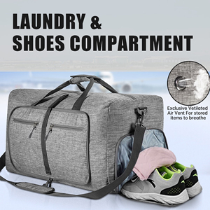 2026 <b>Large</b> Capacity High Quality Foldable Polyester <b>Duffel</b> <b>Bag</b> with Zipper Closure Fashionable Hand Fitness Travel Sports <b>Bag</b> - Product Image 4