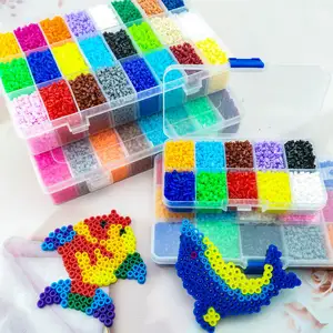 Individuelle umweltfreundliche pädagogische Spielzeuge Mini Hama-Perlen Pegboard 5mm-Perlen-Spielzeug DIY-Designbrett Hama-Perlen für Kinder
