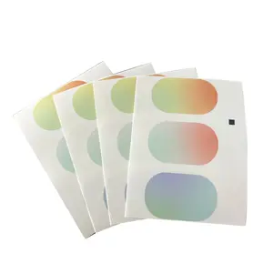Wholesale Waterproof PVC Self-adhesive Label Sheet Oval Labels Printing Packaging Sticker Labels