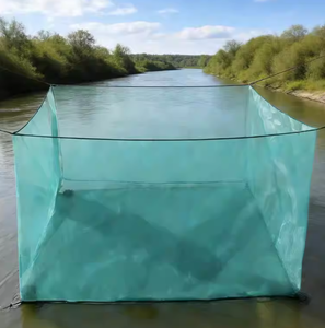 Filet Hapa en PEHD de forme carrée, taille personnalisée, haute résistance, anti-ondes, <span class=keywords><strong>pour</strong></span> aquaculture et élevage de jeunes poissons - Product Image 1