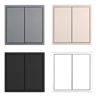 Panneau tactile KNX 2 voies 2 gangues Smart Life, télécommande pour lumières et rideaux, gamme complète de modèles, prix abordables