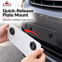 Support de plaque d'immatriculation magnétique sur mesure Dowell avec fixation adhésive et support ODM pour les marques d'accessoires automobiles