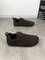 Nouvelles chaussures confortables en cuir véritable mat respirant, à lacets épais, à pois, à semelle souple, tendance et décontractées pour l'automne-hiver