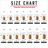 Sachets Doypack Personnalisés Givrés avec Fermeture Zip Refermable pour l'Emballage en Gros de Biscuits, Noix, Épices, Snacks et Aliments Secs