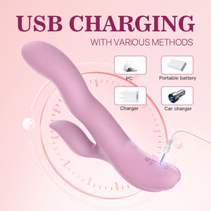 Ylove yumuşak esnek silikon tavşan vibratör kadınlar bükülebilir çift motorlu G Spot klitoral stimülatör su geçirmez şarj edilebilir - Product Image 5