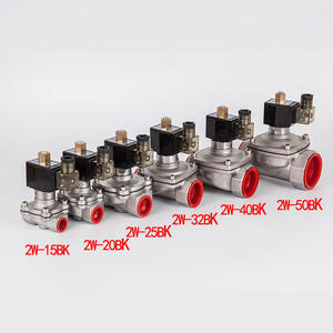 Válvulas Solenoides Neumáticas 2W-15BK Suministradas por el Fabricante, de Acero Inoxidable de 4 Puntos, de Dos Posiciones, Bidireccionales, Tipo Normalmente Abiertas - Product Image 2