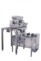 Machine automatique de remplissage et de bouchage de sachets et de pochettes, pour l'emballage alimentaire et chimique, avec ensachage vertical et étiquetage, à économie d'énergie