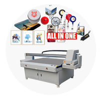 Printer UV Flatbed Freecolor FC-UV1812 Ukuran 180x120cm Dengan Pencetakan Putih dan Pernis untuk Pencetakan Kaca/Kayu/Akrilik