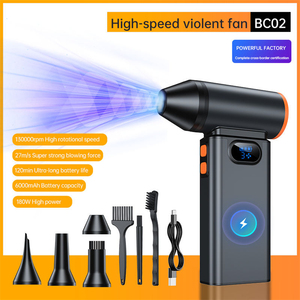 Ventilador de Mano para Eliminar Polvo, Nieve, Camping y <span class=keywords><strong>Barbacoa</strong></span>, con Pantalla Digital, Turboventilador, 4 Velocidades Ajustables, Soplador de Aire para Auto - Product Image 2