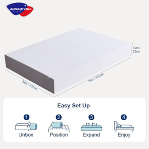 Coprimaterasso per Hotel in Tessuto Comfort, Materasso Massaggiante in Schiuma di Lattice Memory Foam, Misure <span class=keywords><strong>King</strong></span> Queen e Matrimoniale - Product Image 3