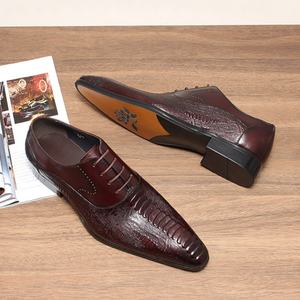 Luxurious High Quality Handcrafted Goodyear Oxfords Men's Formal Business Casual Lace-up Closed <b>Shoes</b> Genuine Leather Upper - Product Image 1