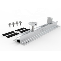 Vente en gros de profilé en aluminium, support de toit en métal, système de montage de panneau solaire, Mini Rail solaire
