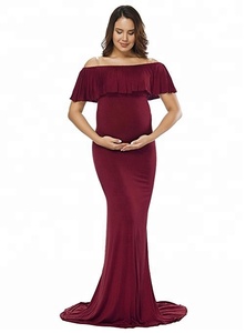 Robe de maternité, accessoires de photographie de maternité, robe maxi <span class=keywords><strong>sexy</strong></span>, robe élégante et chic pour séance <span class=keywords><strong>photo</strong></span> de grossesse, robe longue pour femmes enceintes - Product Image 2