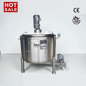 Homogénéisateur et mélangeur agitateur de type cuve de mélange à enveloppe électrique ou à vapeur de 100L, 200L, 300L, 1500L, 304, 316L - Product Image 2