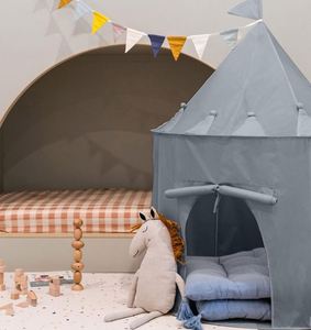 Tienda de campaña portátil ecológica de juguete suave para bebés y niños pequeños - Juego interior y imaginación, material de poliéster, edades 2-7 años - Product Image 4