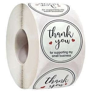 Aangepaste Waterdichte Ronde Cadeau Tag Sticker Zelfklevende Vinylfilm Print Voor Unieke Reclame Voor Persoonlijk Gebruik Label Sticker