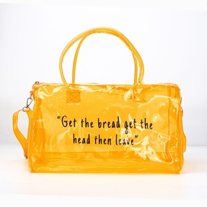 Custom Color Clear Overnight <b>Bag</b> Pvc Duffle Handbag with Letter Oem Fashion Unisex Spend the Night Duffel <b>Bag</b> Over Night <b>Bags</b> - Product Image 3