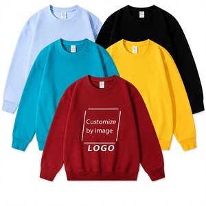 เสื้อสเวตเชิ้ตคอกลมทรงหลวม แขนยาว ปักโลโก้ตามสั่ง ผลิตในจีน ราคาโรงงานบังกลาเทศ สำหรับผู้ชายและผู้หญิง - Product Image 1