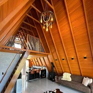 Driehoekig A-vormig houten huis met op maat gemaakt ontwerp voor schilderachtige gebieden en resortlandschappen, CN-origine, geen after-sales service - Product Image 2