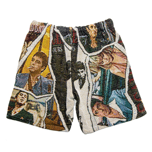 Xu Hướng Mới Chất Lượng Cao Tùy Chỉnh Thiết Kế Phim Hip Hop Jacquard Dệt Tấm Thảm Chăn Quần Short - Product Image 5