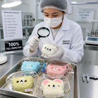 Nouveauté 2026 : Jouet Squishy Ours Kawaii Taba, Anti-stress Doux, Porte-clés Cœur pour Filles