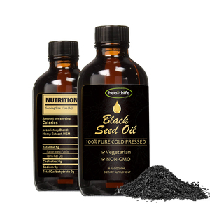 Food Grade <span class=keywords><strong>Nigella</strong></span> <span class=keywords><strong>Sativa</strong></span> Extrato 5% Thymoquinone Black Seed Oil Herbal Suplemento em Garrafa Drum ou Mason Jar Embalagem - Product Image 4