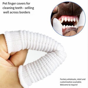 Livraison rapide Brosse à dents pour animaux domestiques doigtiers pour enlever la saleté et le tartre, adaptée au nettoyage des dents des chats et des chiens. - Product Image 4
