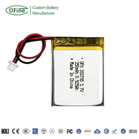 Batteries au lithium polymère personnalisées en gros UFX 32735 250mAh 3.7V MSDS, cellules de poche Lipo, batterie lithium-ion OEM/ODM