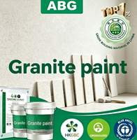 Peinture acrylique effet granit, résistante aux alcalis et renforcée, revêtement imitation granit pour finition murale en blocs bruts