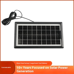 Bảng sạc năng lượng mặt trời du lịch ngoài trời công suất lớn 3,5W Bảng điều khiển quang điện USB có quạt sạc - Product Image 5