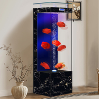 Nouvel aquarium vertical intelligent 2026 pour salon, petit et moyen, auto-circulant, sans tuyaux, pour usage domestique au sol