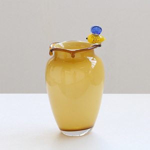Vaso Decorativo in Vetro Stile Francese Minimalista con Ape Gialla per Composizioni Floreali da Tavolo Idroponiche - Stile Nordico - Product Image 3