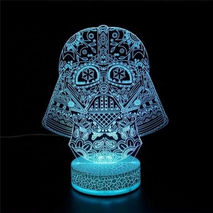 Lampada da Tavolo LED 3D Moderna a Forma di <span class=keywords><strong>Luna</strong></span>, Luce Notturna Acrilica Calda con Effetto Illusione Ottica, Controllo Touch, Design Personalizzabile - Product Image 2