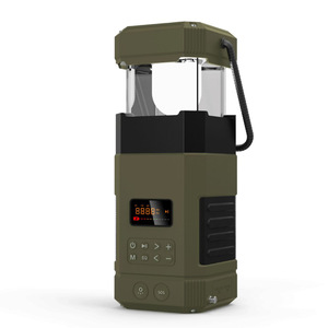 Radio Dinamo Portátil Impermeable para Exteriores con Manivela, Lámpara <span class=keywords><strong>Solar</strong></span>, Linterna LED Recargable para Camping - Product Image 2
