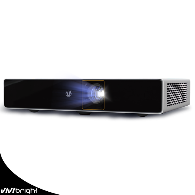 PD2000 VIVIBRIGHT Laser Projector 4K Digital Projector 4800ANSI Portable with 3-Year Warranty for Home Theater Better Than LED