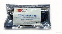 Câble adaptateur USB vers TTL série FTDI CHIP TTL-232R-5V-WE authentique 5,5 V, câble USB vers UART à extrémités filées prenant en charge les signaux UART +5 V