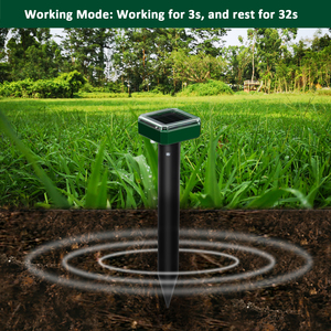 2025 nóng bán ngoài trời năng lượng mặt trời nốt ruồi không thấm nước chuột đồng gophers Kiểm soát 1/2/4/8 gói vườn công viên sân động vật thấm - Product Image 5