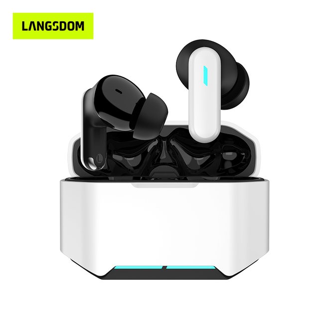 Low MOQ Custom Logo ANC Low Latency Gaming In-Ear Earphones Audifonos Bluetooth 6.0 Bass Stereo TWS Earbuds Wireless Headphones