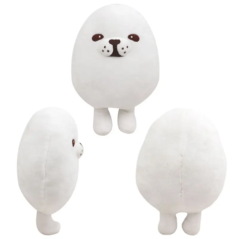 23cm Kawaii huevo perro juguetes de peluche aplanado bolas de arroz glutinoso decoración del hogar regalos para niños lindos divertidos muñecos de peluche suaves